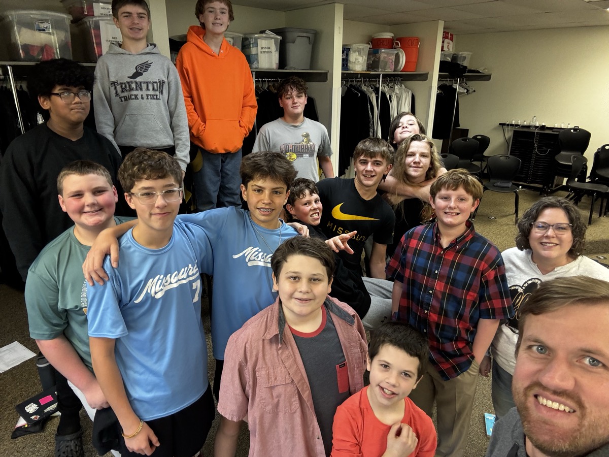 Members of The Black and Gold show choir